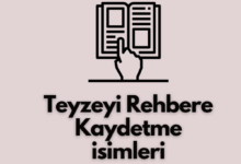 Teyzeyi Rehbere Kaydetme Isimleri