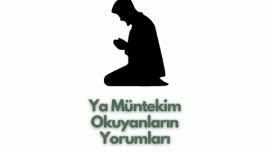 Ya Müntekim Okuyanların Yorumları