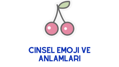 Cinsel Emoji ve Anlamları