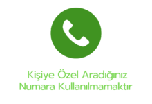 Kisiye ozel Aradiginiz Numara Kullanilmamaktir